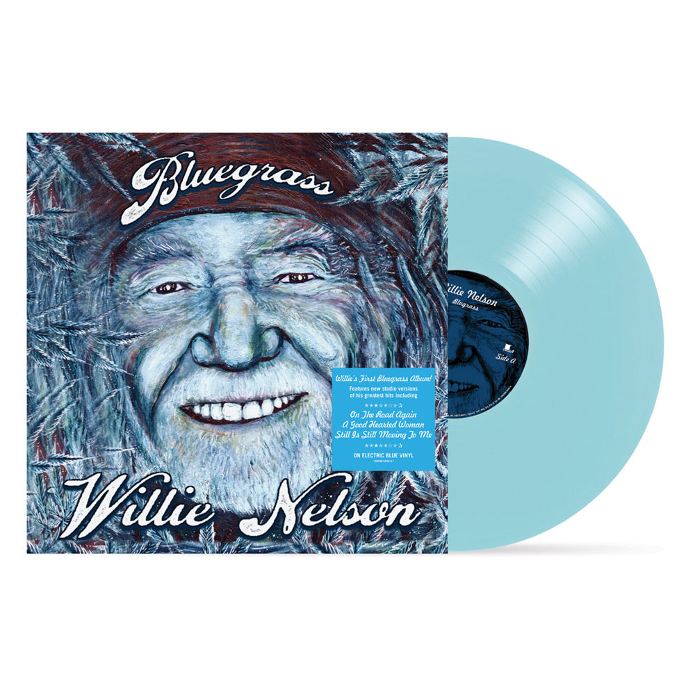 Willie Nelson Bluegrass LP - Collector's Edition Electric Blue Vinyl