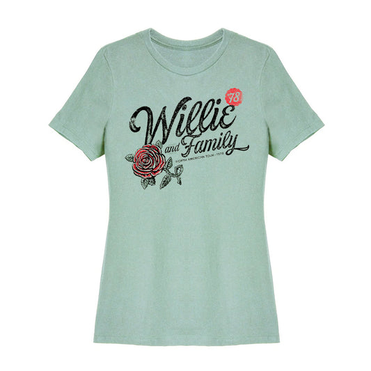 Ladies Willie & Family '78 Roses T-Shirt