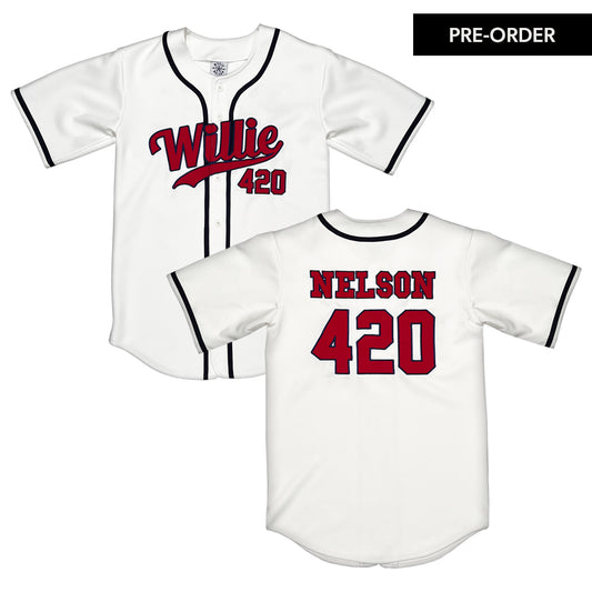 Willie Nelson 420 Baseball Jersey