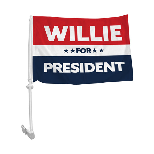 2024 Willie For President Car Flag