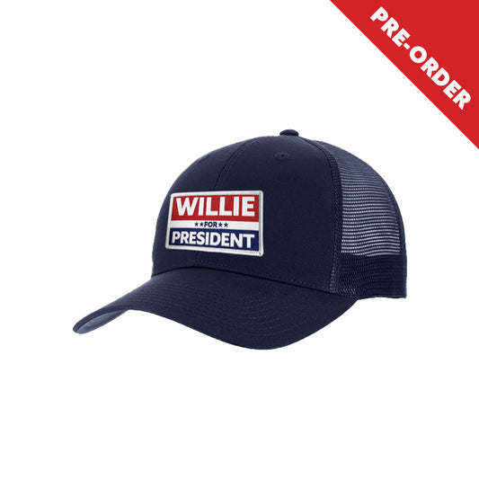 2024 Willie For President Patch Trucker