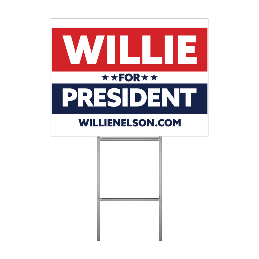 2024 Willie For President Yard Sign