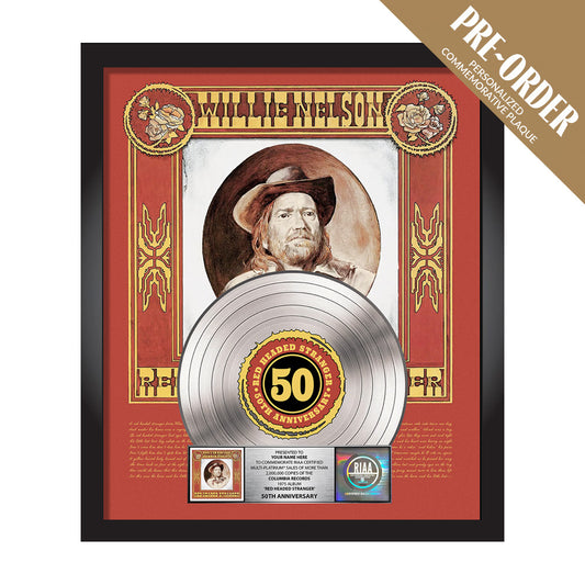 Red Headed Stranger 50th Anniversary Commemorative Framed Plaque (20"x24")