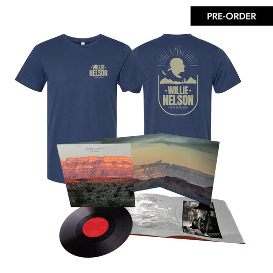 Willie Nelson - The Border Exclusive Vinyl/T-Shirt Bundle