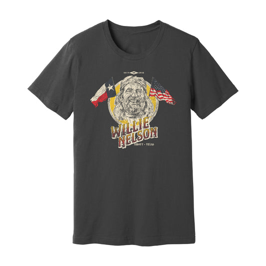 Willie Nelson Flag Portrait T-Shirt