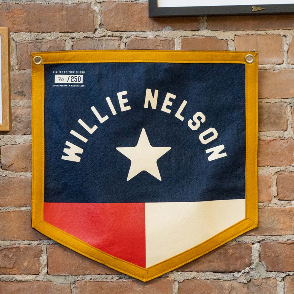 Limited Edition Willie Nelson Pennant