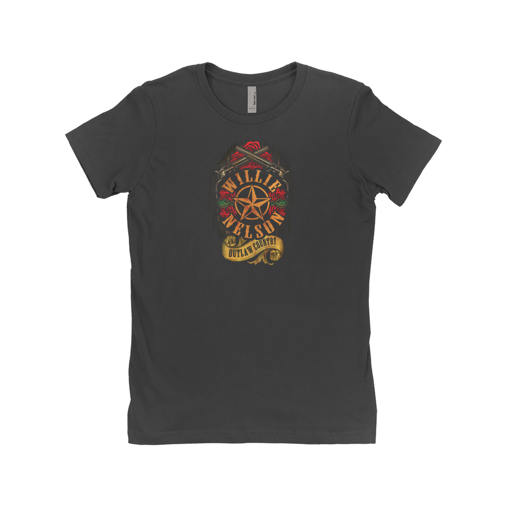 Outlaw Country Rose Ladies Tee
