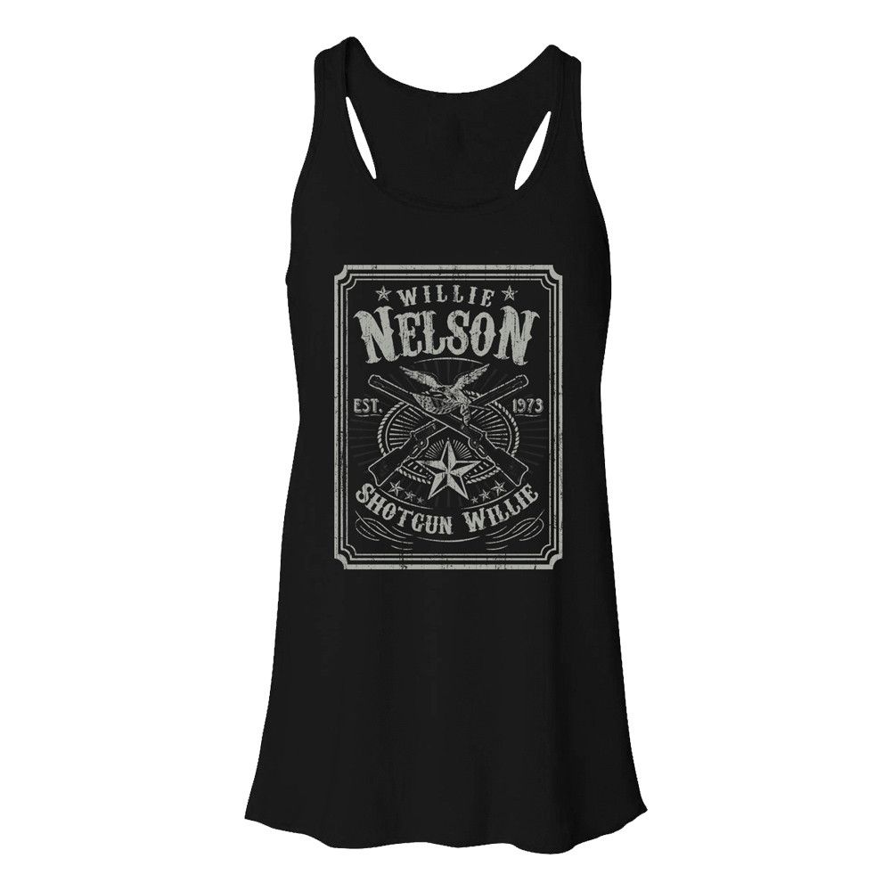 Retro Shotgun Willie Flowy Tank