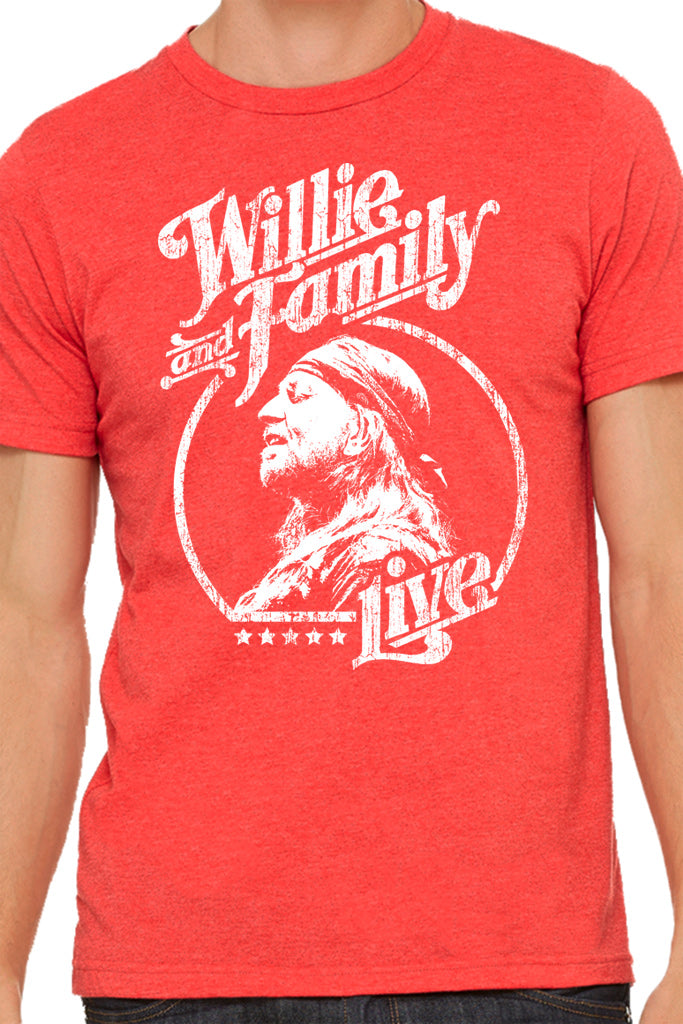 Exclusive Willie & Family Live Vintage Heather T-Shirt