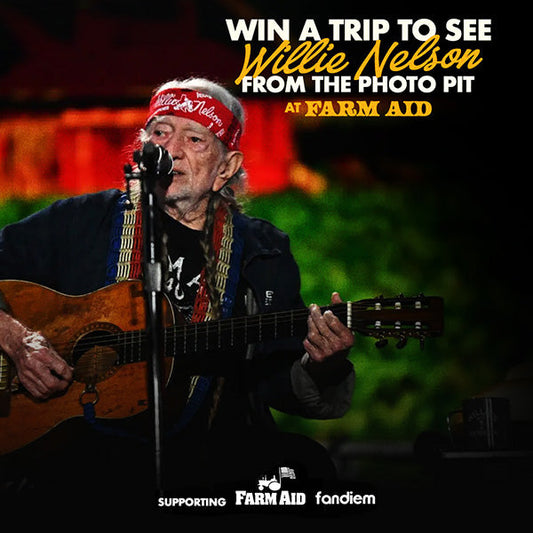 Win a trip to see Willie live at Farm Aid 2026 in Virginia Beach