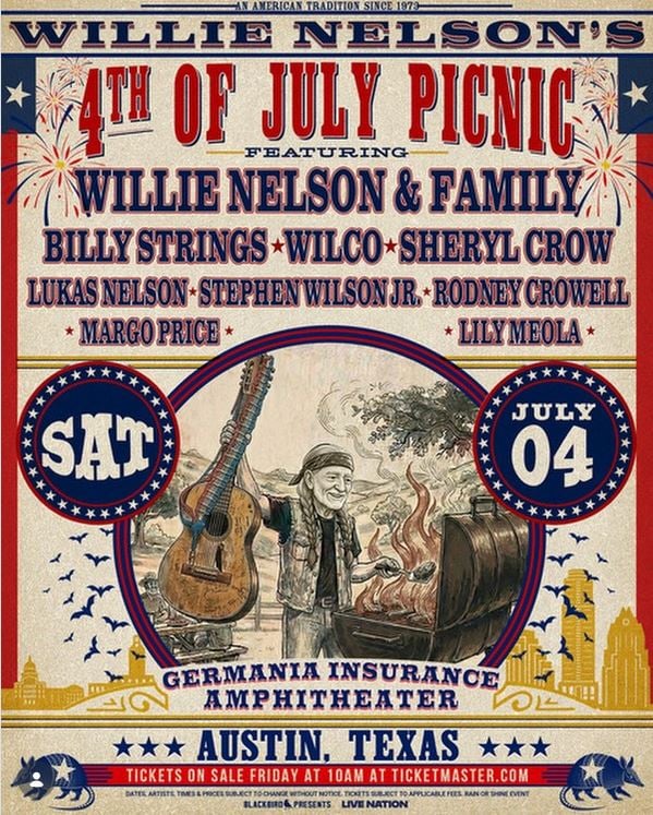 2026 4th of July Picnic! – Willie Nelson Shop