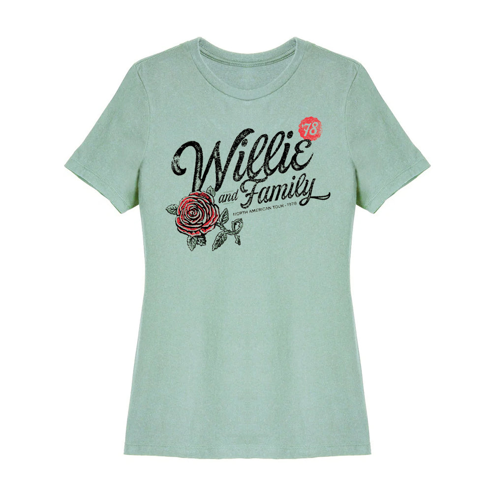 Ladies Willie & Family '78 Roses T-Shirt