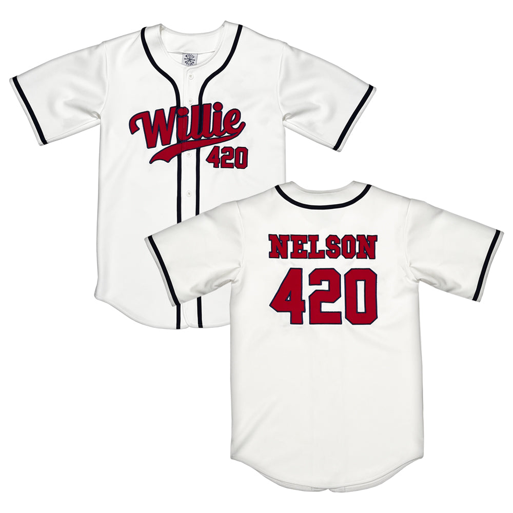 Willie Nelson 420 Baseball Jersey