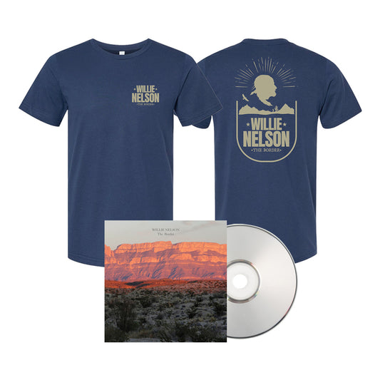 Willie Nelson - The Border CD/T-Shirt Bundle