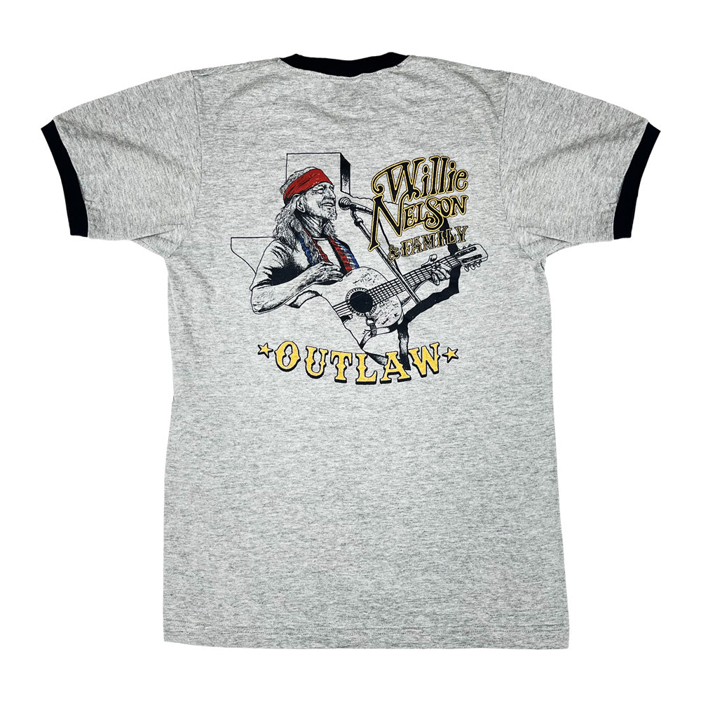 Willie 2025 Sketch Tour Ringer Shirt