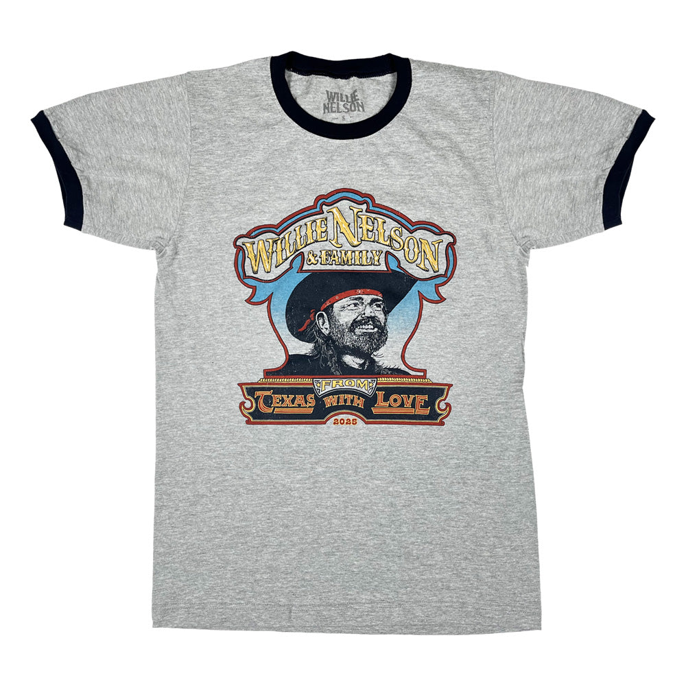 Willie 2025 Sketch Tour Ringer Shirt