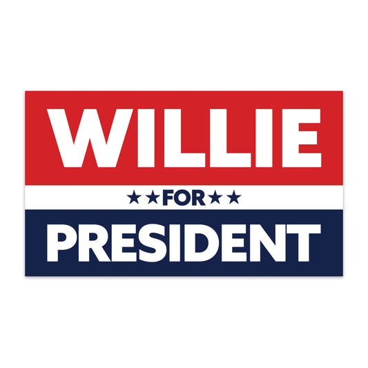 Willie For President Car Magnet