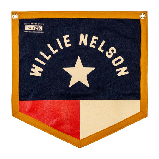 Limited Edition Willie Nelson Pennant