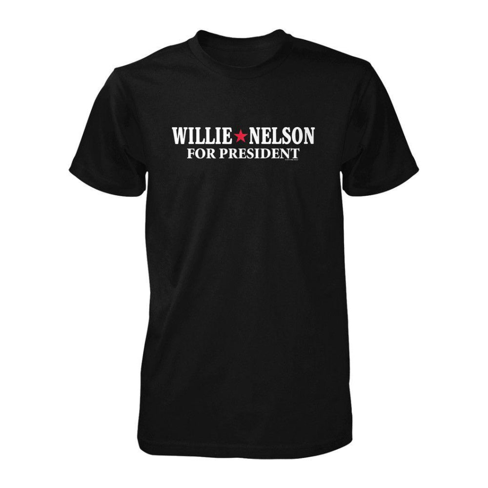 Willie for President Black Tee