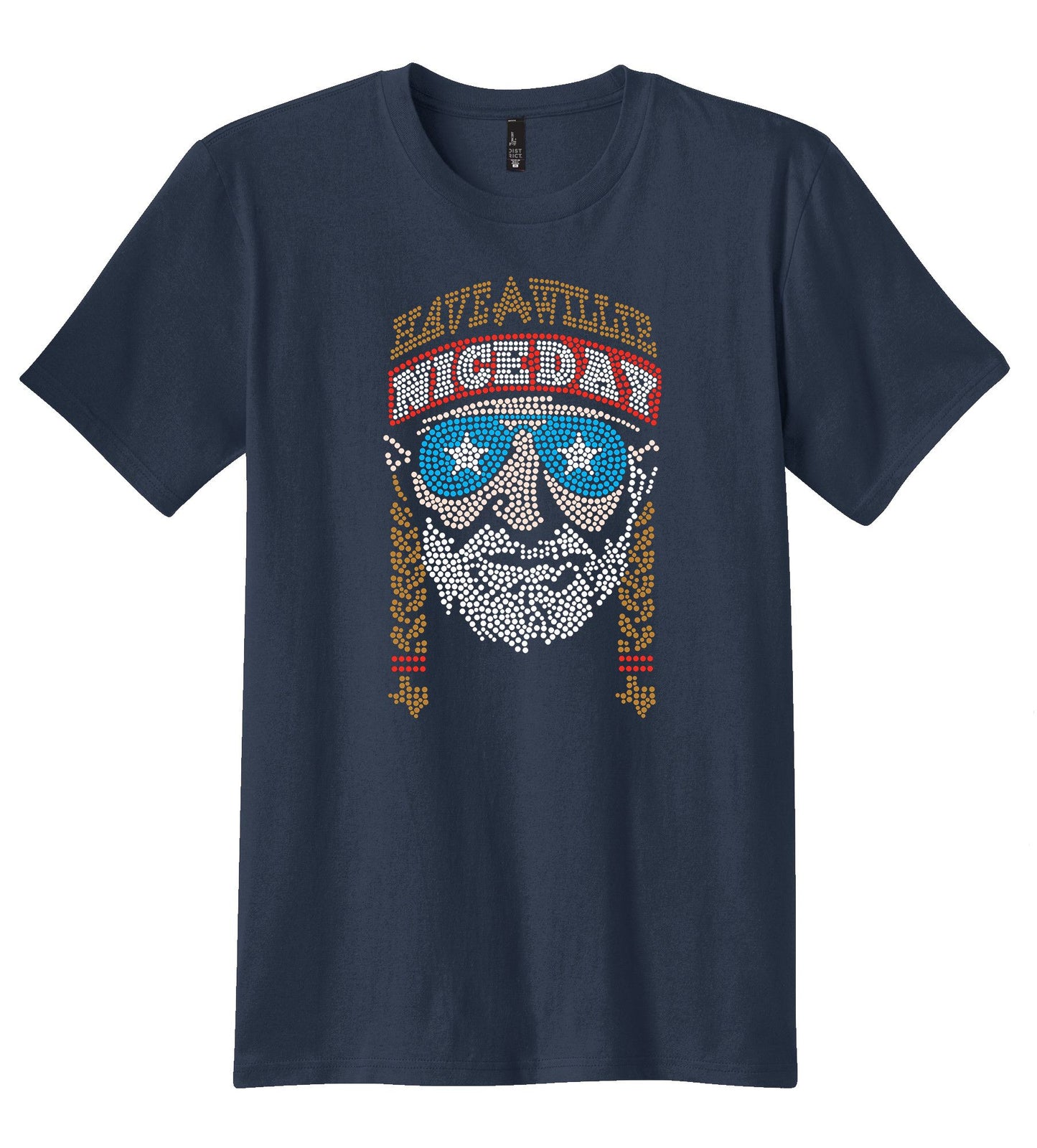 HAVE A WILLIE NICE DAY - OFFICIAL WILLIE NELSON STAR GLASSES UNISEX TEE