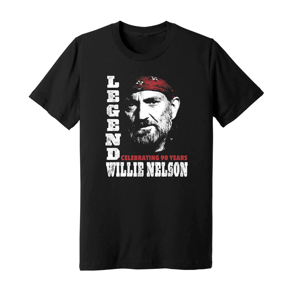Limited Edition Willie Nelson Legend 90th Birthday T-Shirt
