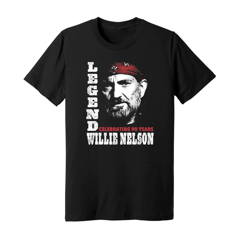 Limited Edition Willie Nelson Legend 90th Birthday TShirt Willie